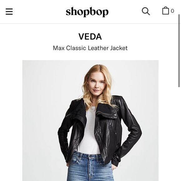 Veda max classic leather jacket in size P (0-2) - Picture 9 of 10